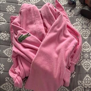 Lacoste FairPlay cotton bath robe